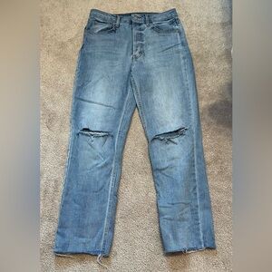 Wild Fable High Waisted Slim Straight Distressed Jeans